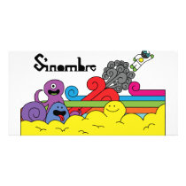 Sinombre characters custom photo card