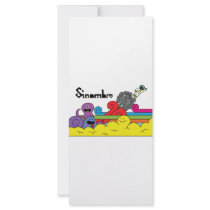 Sinombre characters customized rack card