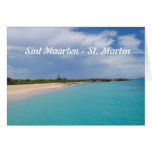 Sint Maarten - St. Martin Beach Scene Greeting Card
