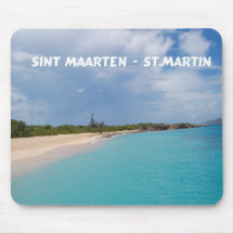 Sint Maarten - St. Martin Beach Scene Mousepads