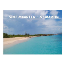 Sint Maarten - St. Martin Beach Scene Postcard