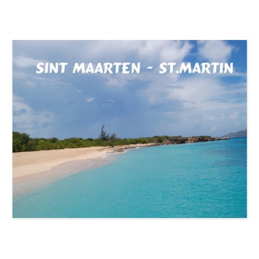 Sint Maarten - St. Martin Beach Scene Postcard