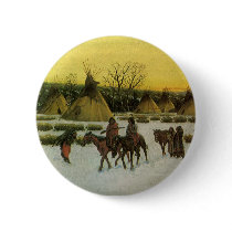 Sioux Camp at Wounded Knee by John Hauser Pins
