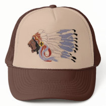 Sioux Indian Chief Mesh Hats