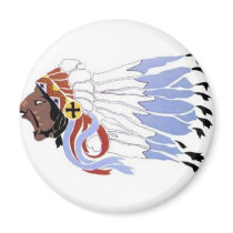 Sioux Indian Chief Fridge Magnets