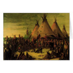 Sioux War Council by George Catlin Cards