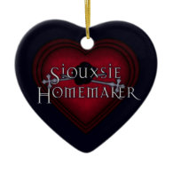 Siouxsie Homemaker Red Knitting Christmas Ornament