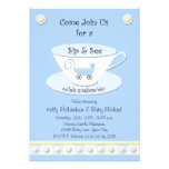 Sip and See Invitations -- Baby Boy