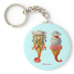 Siphonophorae  - Jellyfish key fob Keychain