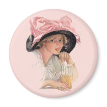 Sipping Soda Fridge Magnets