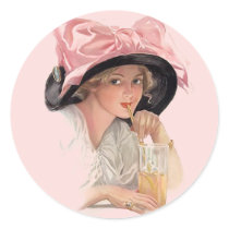 Sipping Soda Sticker