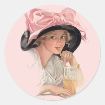 Sipping Soda Sticker
