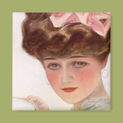 Sipping Tea Magnet Zazzle_magnet Sipping Tea Magnet Zazzle_magnet