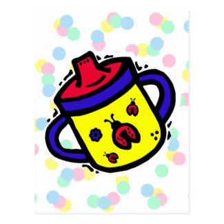 Sippy cup post cards
