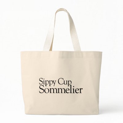 Sippy Cup Sommelier Tote Bag by Coolkidstees