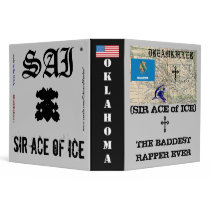 Sir Ace of Ice/JRDB: THE BADDEST RAPPER EVER Vinyl Binder