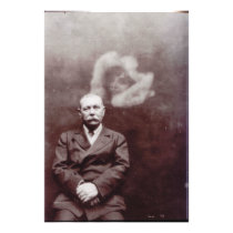 Sir Arthur Conan Doyle with Ghost by Ada Deane Photo Art