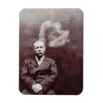 Sir Arthur Conan Doyle with Ghost by Ada Deane Magnet