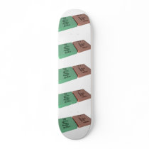 Sir as S Sulfur and Ir Iridium Skate Board Deck