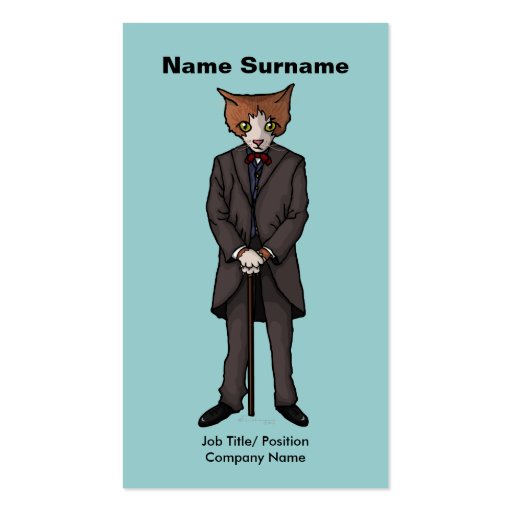 Sir Cat, business card (front side)