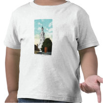 Sir Christopher Wren Tower View Tee Shirts