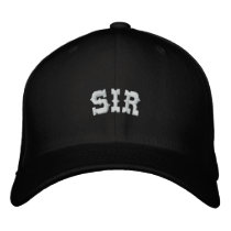 SIR embroidered hats