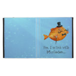 Sir Fishy Mustached Fish iPad Folio Case