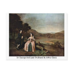 Sir George And Lady Strickland By Arthur Devis Postcards