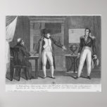 Sir Hudson Lowe comming in the study of Napoleon Poster
