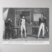 Sir Hudson Lowe comming in the study of Napoleon Poster