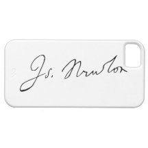 Sir Isaac Newton Signature Autograph iPhone 5 Cases