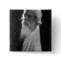 Sir Rabindranath Tagore Pinback Buttons