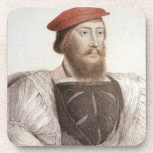 Sir Thomas Boleyn (1477-1539) engraved by Francesc Beverage Coaster