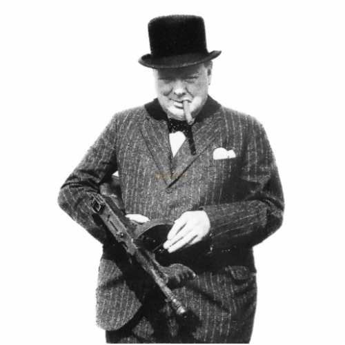 Sir Winston Churchill photosculpture