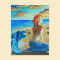 Siren - mermaid postcards