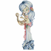 Siren Mermaid Skull Fantasy Photo Sculpture
