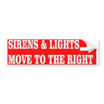 SIRENS & LIGHTS bumper stickers by lady_mystix SIRENS & LIGHTS bumper stickers