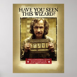 Sirius Black Wanted Poster print