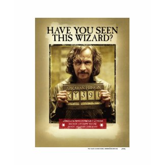 Sirius Black Wanted Poster shirt