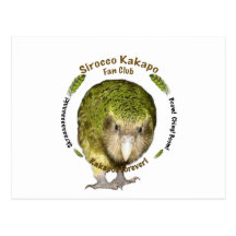 Sirocco Kakapo Fan Club Postcard