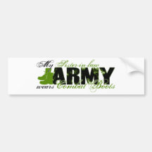 Sis law Combat Boots - ARMY Bumper Stickers