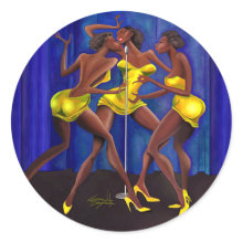 Sistah Girls Fine Art Sticker sticker
