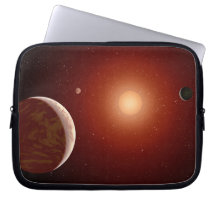 Sistema Solar roja de la estrella enana Funda Portátil