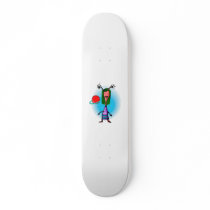 Sister alien studying the planets skate decks