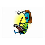 Sister Alien Writing Notes Postcard