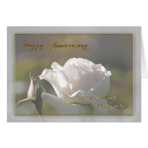 Sister and Brother-in-law Wedding Anniversary Card