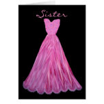 SISTER Be My  Bridesmaid MAGENTA Dress cards