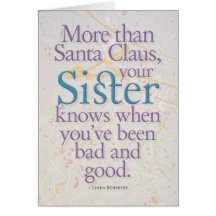 Sister birthday card