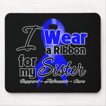 Sister - Colon Cancer Ribbon Mouse Pads