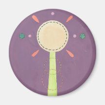 Sister Flower Blossom Design Fridge Magnet
